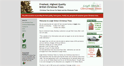 Desktop Screenshot of leighsinton-christmas-trees.co.uk