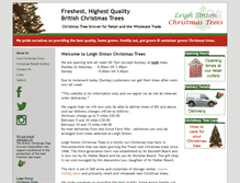Tablet Screenshot of leighsinton-christmas-trees.co.uk